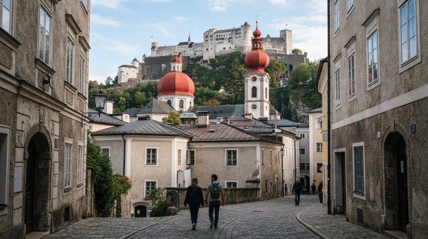 Nonntal, Salzburg: the quiet side below the fortress